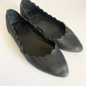 Bali Black Scalloped Flats